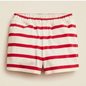 NWT J. Crew Mariner Jersey Short in Red Stripe - Size M